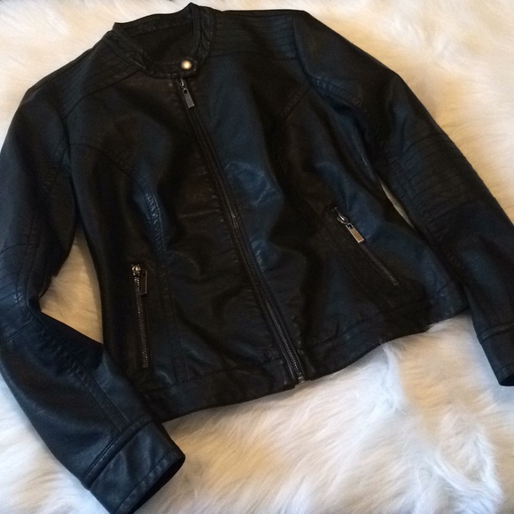 Jackets & Blazers - Faux Leather Jacket